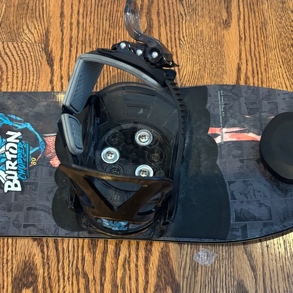 Burton Black and Blue Snowboard with Bindings - Picture 4 of 5